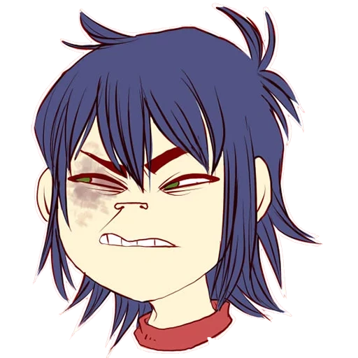 anime, anime cute, noodle gorillaz, gorillaz nudl 2020, kissender gorilla