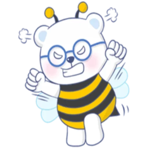 abeille, abeille, beel bee, l'abeille panda, dessin d'abeille