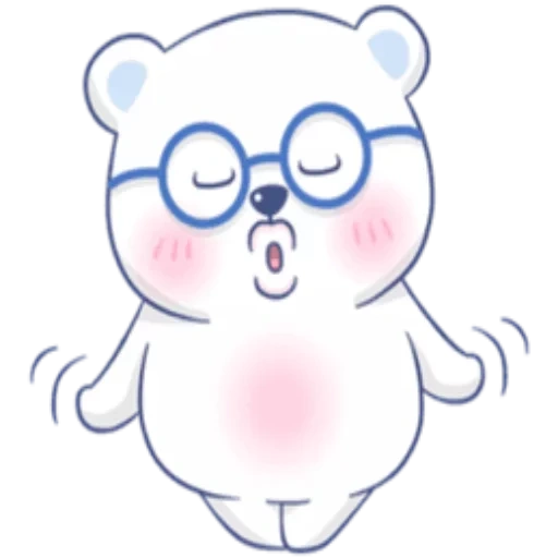 bär, eisbär, polarbär, weißer bär pu, zeichnung des weißen bären