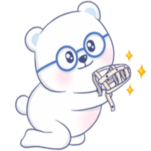 bär, eisbär, polarbär, weißer bär pu, zeichnung des weißen bären
