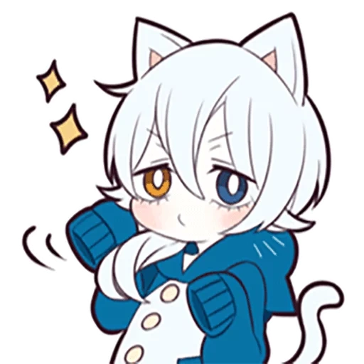 неко, shiro neko, white kitten