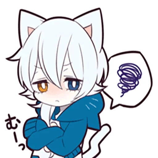 algum, anime, shiro neko, gatinho branco