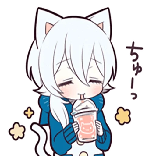 algum, anime, shiro neko, gatinho branco