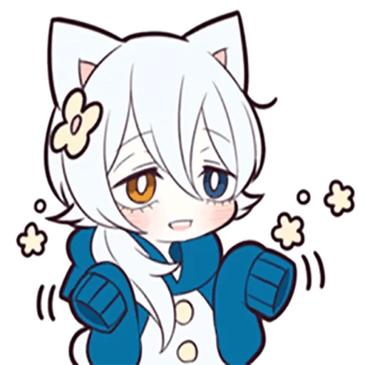 algum, anime, shiro neko, gatinho branco