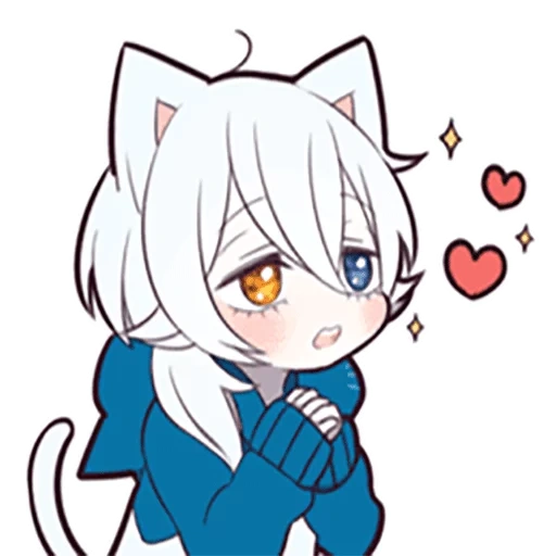 неко, shiro neko, white kitten