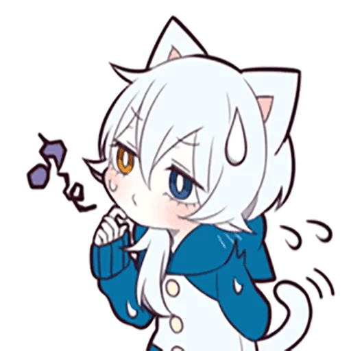 неко, shiro neko, white kitten