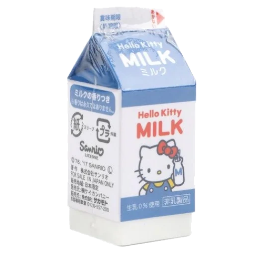 milk, молоко, milk carton, хелло китти милк, пачка молока милое