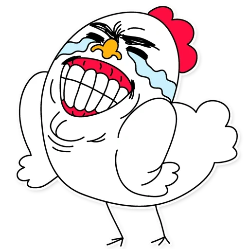 chicken, chicken meme, white chicken, screaming chicken