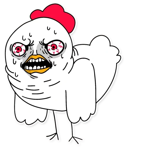 chicken, chicken meme, white chicken
