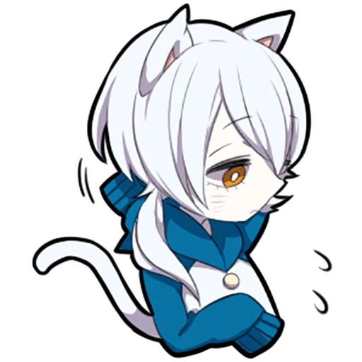 some, shiro neko, white kitten