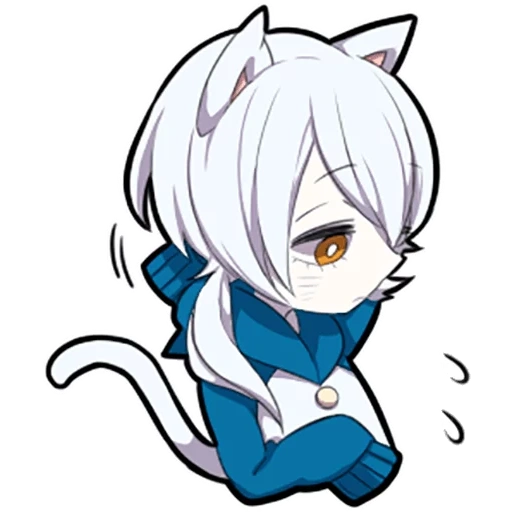 неко, shiro neko, white kitten