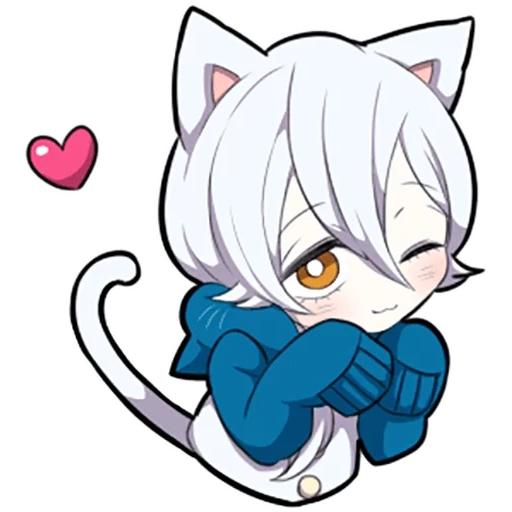 неко, shiro neko, white kitten