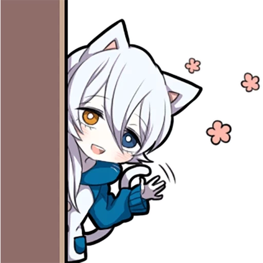 неко, shiro neko, white kitten