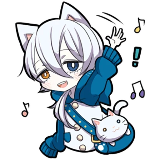 neko, shiro neko, weißes kätzchen