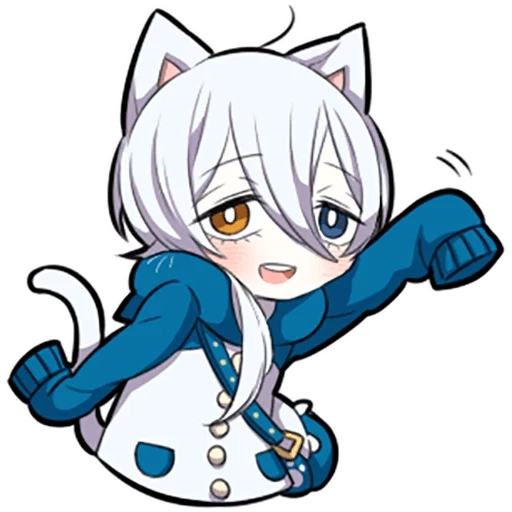 anime, shiro neko, gatito blanco