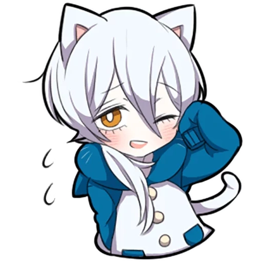 medicina interna, shiro neko, white kitten