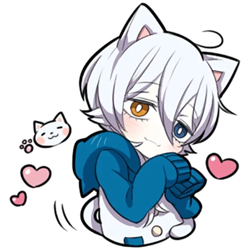 shiro neko, white kitten