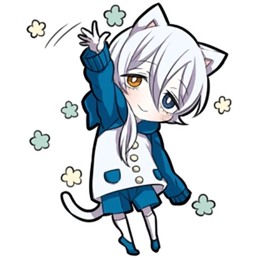 shiro neko, white kitten