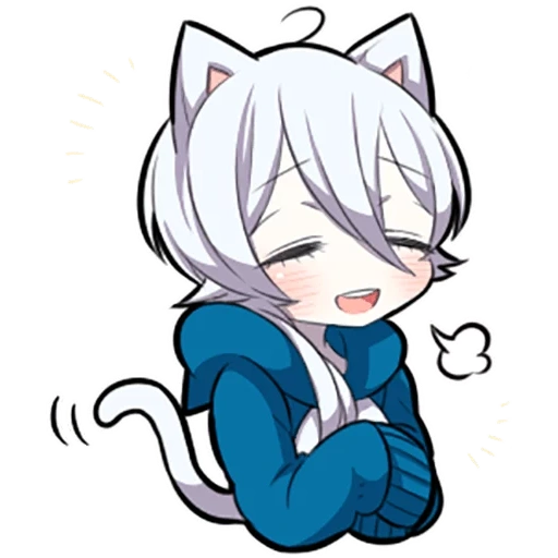 неко, shiro neko, white kitten