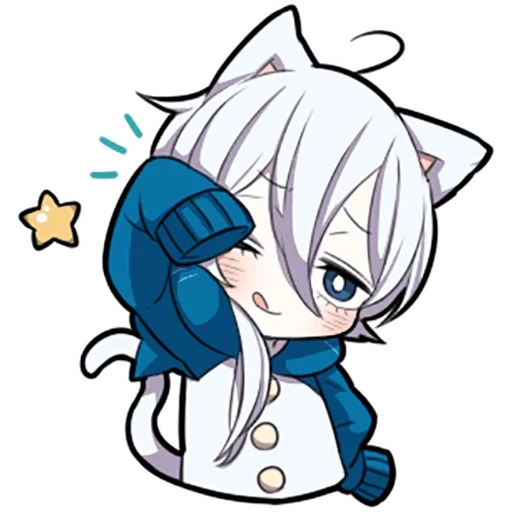 неко, shiro neko, white kitten