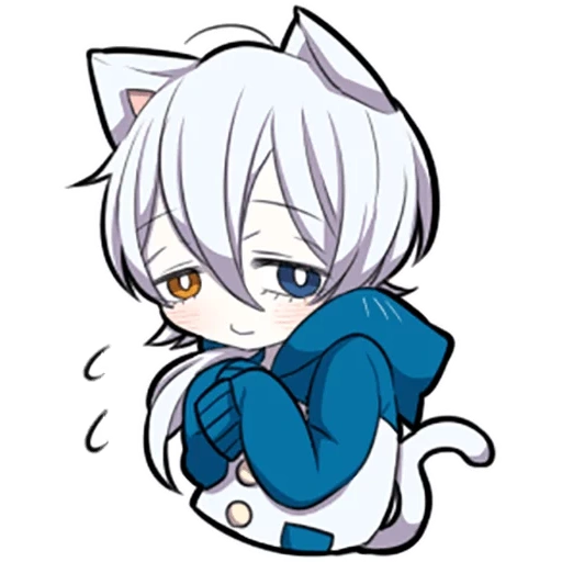 alcuni, anime, shiro neko, gattino bianco