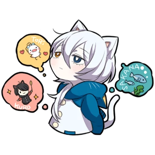 medicina interna, shiro neko, white kitten