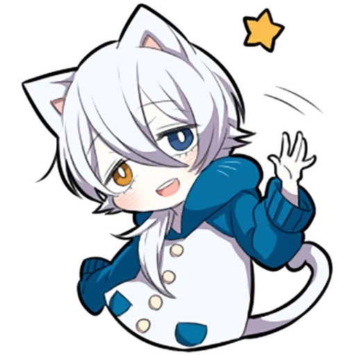 some, shiro neko, white kitten