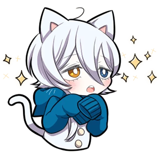 неко, shiro neko, white kitten