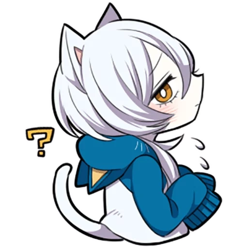 неко, shiro neko, white kitten