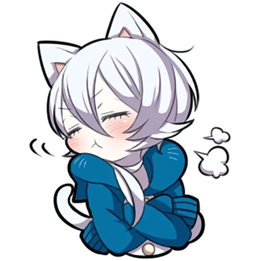 неко, shiro neko, white kitten