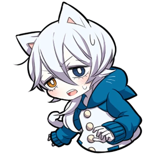 неко, shiro neko, white kitten