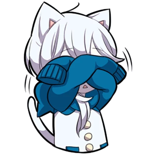 paquete, neko, shiro neko, gatito blanco