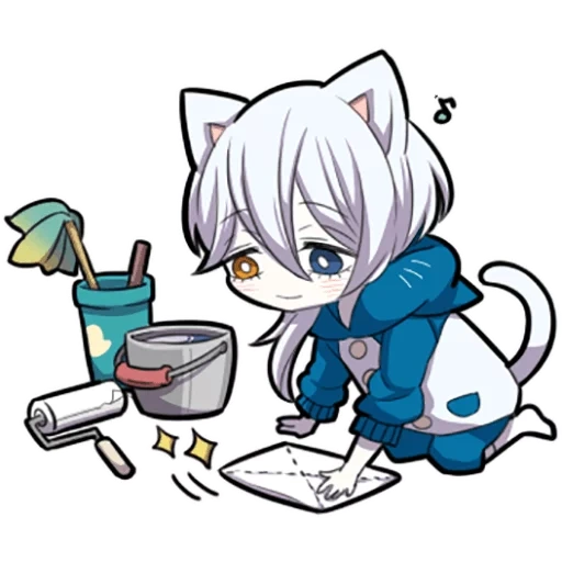 shiro neko, weißes kätzchen