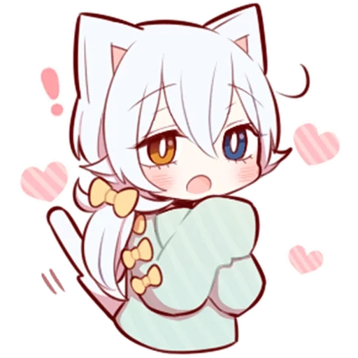 youhe cartoon, cartoon cute, white kitten, anime kawai neko, tomoe chibi a very likable god