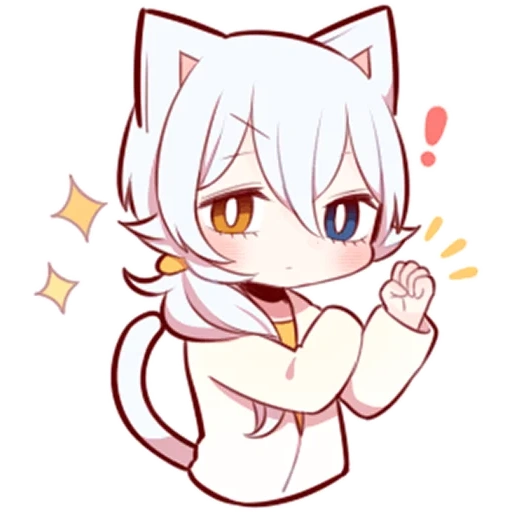 youhe cartoon, tomoe animation, white kitten, anime picture