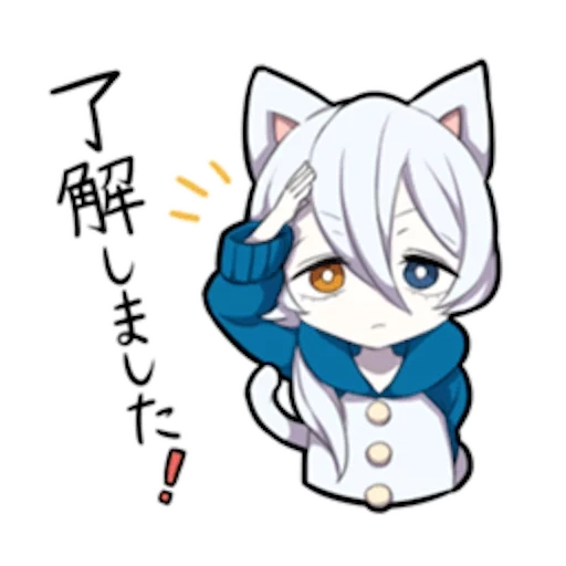 неко, neko, shiro neko, white kitten