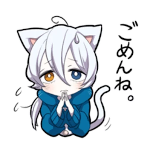 неко, neko, shiro neko, white kitten