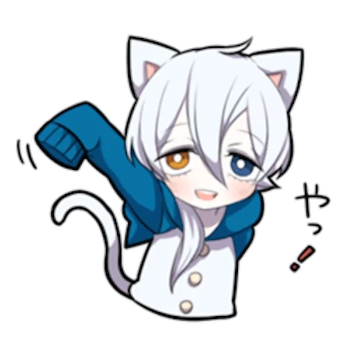 неко, neko, shiro neko, white kitten