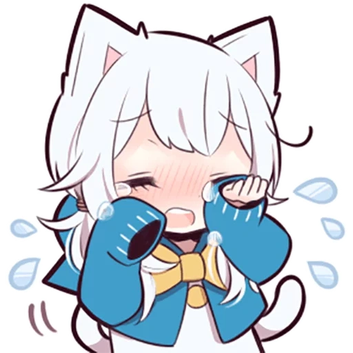 anime, shiro neko, arte anime, kitten bianco