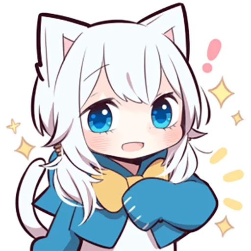 аниме, аниме 02, shiro neko, white kitten