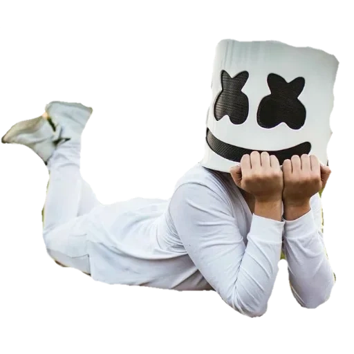 marshmello, chanteuse de guimauve, marshmallow dj ne porte pas de masque, fille sans masque à la guimauve