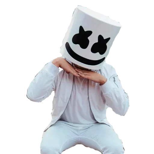 marshmallow hero, marshmallow dj art, marshmallow dj 2020, frendes marshmello proklou