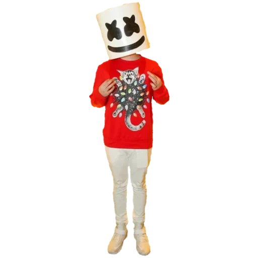 marshmello, marshmallow man, marshmallow children's clothing, new year's marshmallow dj, all-height marshmallow man