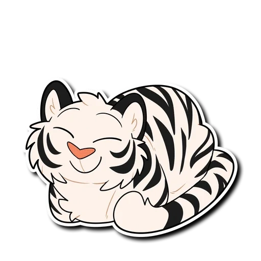 tiger, white tiger, tigre, cartoon du tigre blanc
