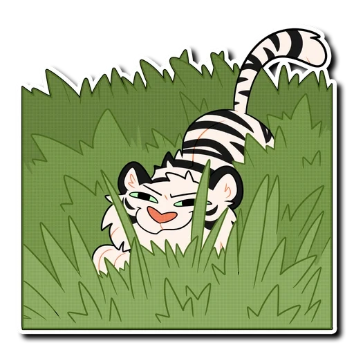 pack-pack, la tigre, sticker di tigre, tiger cartoon