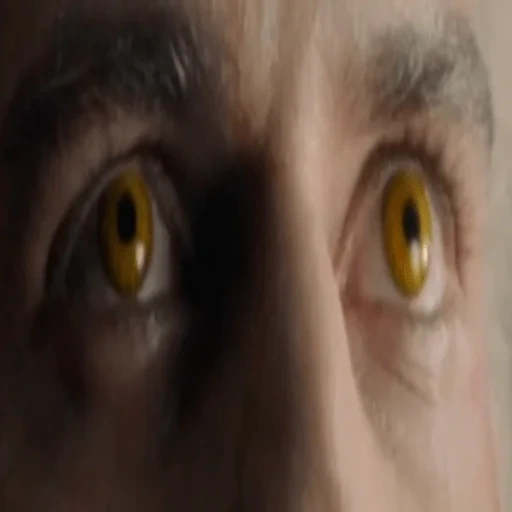 eye, child, yellow lenses, yellow eyes, yellow eye lenses