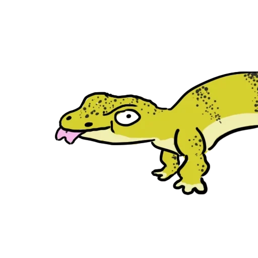 gecko, haeckon lézard, dessin animé, dessin dinosaurien, dinosaur psittakosaurus sibérien