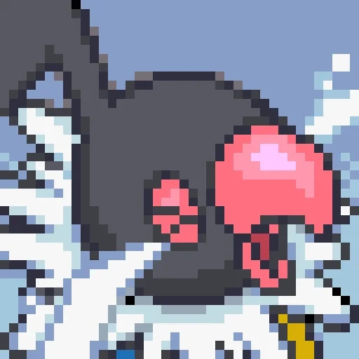 arte dei pixel, pixel vecchio, pokemon pixel art, pixel pokemon aaron, litten pokemon pixel art