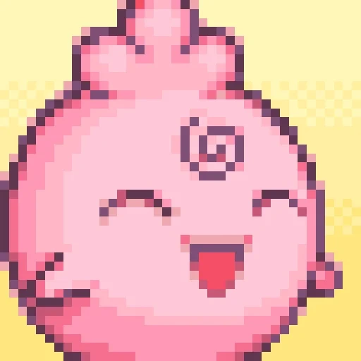 animação, pokemon, mona pokemon, monstro de bolso rosa, maravilhoso baby igribaf pixel