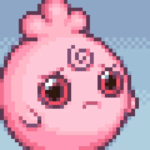 pokemon, incrível iglibav, monstro de bolso rosa, pocket monster jiglipuff pixel, maravilhoso baby igribaf pixel